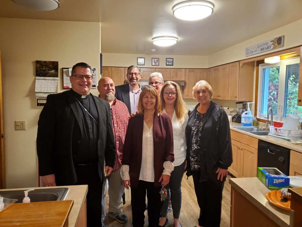 Reverend Bishop Douglas J. Lucia’s visit to Our Lady of Hope House